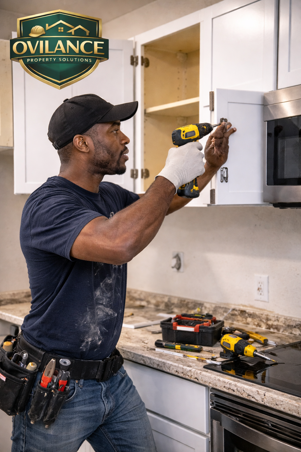 Ovilance handyman crew cabinet installation Daytona Beach